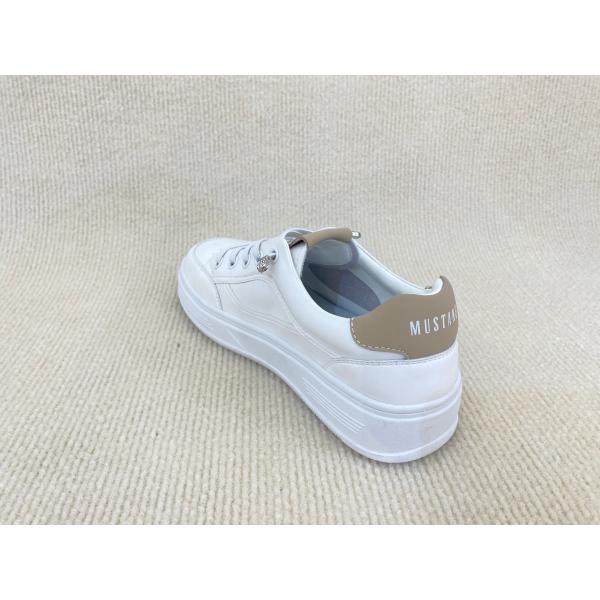 Women comfort flat heel sport shoes with breathable mesh and lace up