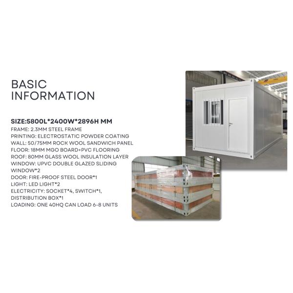 Boxspace 20ft Flat-Packed Container House Prefabricate Houses 6x3 Meter Temporary Worker Housing 2 Bedroom With Toilet And Beds