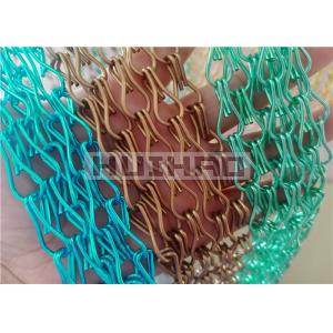 Bronze Color Architectural Aluminium Chain Curtain For Interior And Outdoor