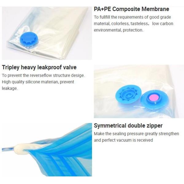 Eco-Friendly zipper industrial vacuum storage bag, zipper vacuum cleaner filter bag, zipper silicone vacuum bag, bagplas