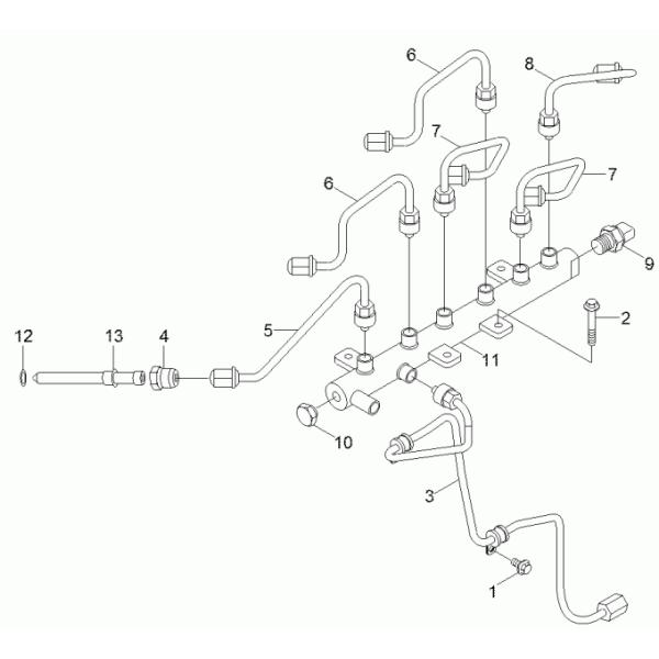 3977530 0445226042 Common Rail Manifold 6754-71-1210 For Engine Parts