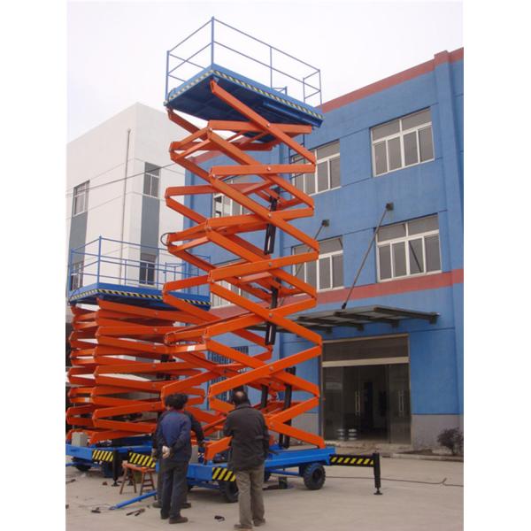 Indoor Aerial Maintentce Electric Walking Motorized Wheel Mobile Scissor Lift Table