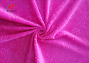 Cheap 100 polyester velboa micro fabric / short pile plush fabric / polar fleece brushed minky fabric wholesale