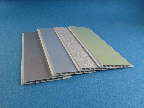 Durable bathroom UPVC Wall Panels For Interior Wall Covering , Grey Blue White Green Color