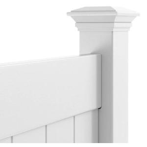 China Garden Outdoor White PVC Plastic Vinyl Privacy Fencing on sale