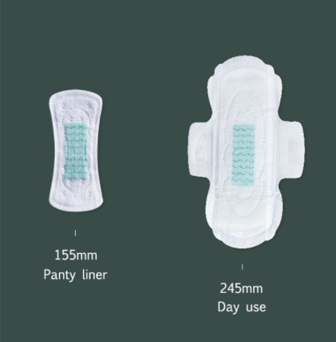 Side Gather Big Size Natural Material Overnight Sanitary Napkins