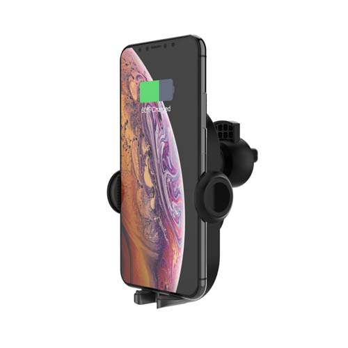 Auto Adjustable Air Vent Holder Wireless Car Charger / Smartphone Car Mount With Customised Logo