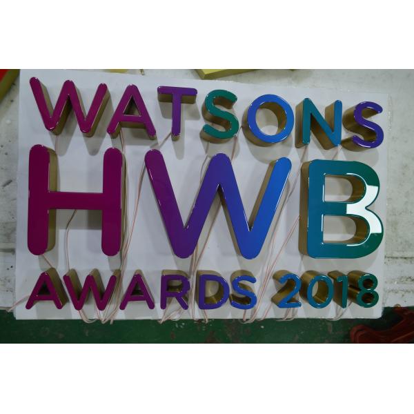 25mm Storefront Sign Letters , Wall Mounted 3D Shop Front Signs