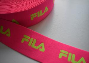 China Spandex / Polyester Eco - Friendly jacquard elastic band , Jacquard elastic straps on sale