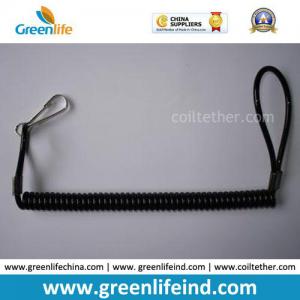 Cheap Elastic Coil Tape Key Holder W/Snap Hook&Plastic Loop wholesale