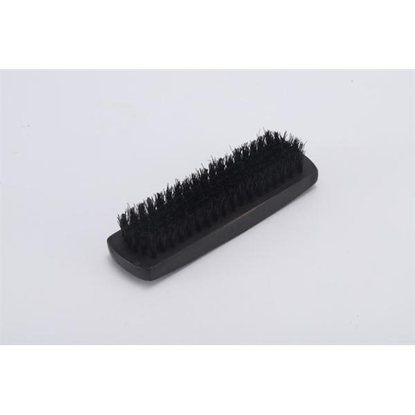 brown boot shoe brush cleaning Wooden Handle Horsehair Pighair PP Bristle Polishing Brush Size Bristle Length