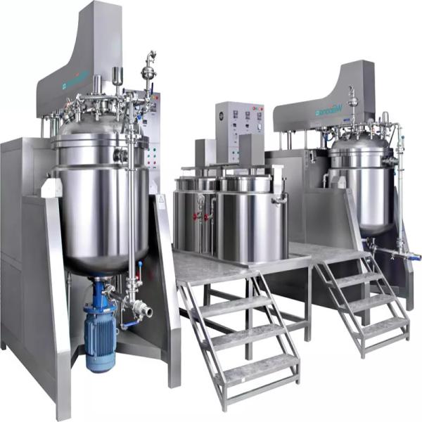 5-2000L Cosmetic Vacuum Homogenizing Emulsifying Mixer 7.5 kW 220V 380V