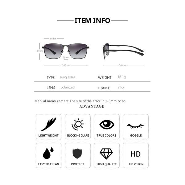 TR90 Custom Polarized Sunglasses UV400 Mens Driving Blue Lens