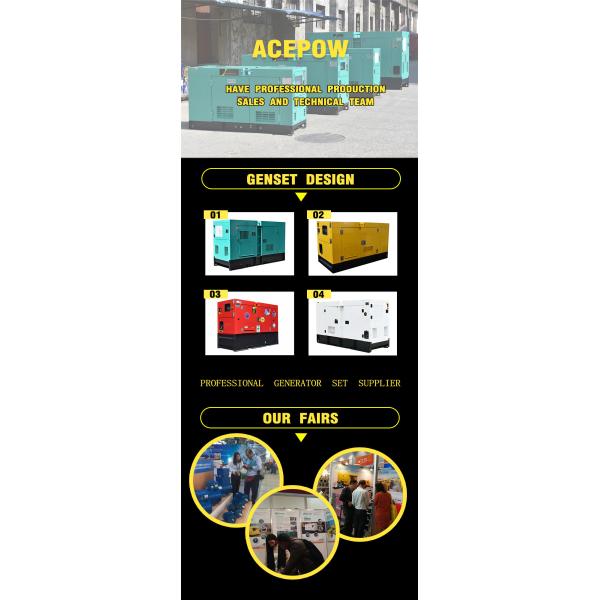 63 KVA Water Cooled Standby Diesel Generator , 3 Phase Standby Generator