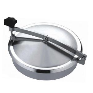 Cheap Normal Pressure Stainless Steel Manhole Cover , Tank Round Manhole Cover wholesale
