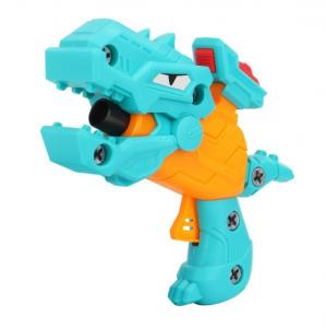 China Oem Children's toy gun DIY Baby disassembly dinosaur soft bullet guns toy EVA sponge puzzle assembled gun model on sale