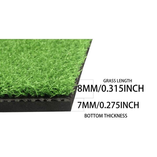 40cmx60cm Golf Hitting Mat Portable Home Training Putting Turf In Backyard