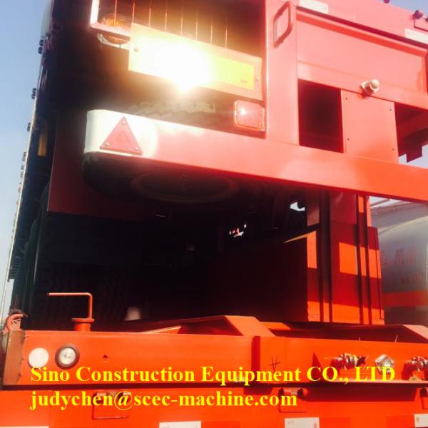 Tri Axles Heavy Duty Semi Trailers Flat Bed Semi Enclosed Car Trailer Loading 40t