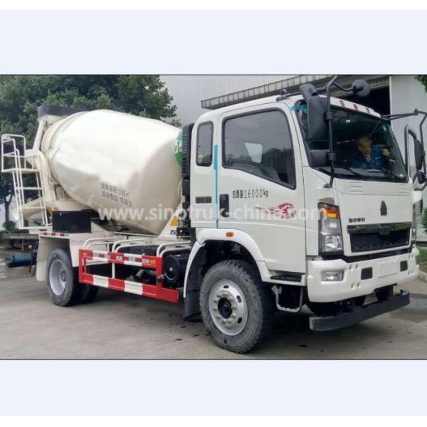4×2 3 Cube Meter Light Concrete Mixer Truck Curb Weight 4.5 Tons Weather Resistance