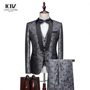 Cheap Boys Formal Wear Jacket in Formal Three Piece Suit with Woolen Cloth Fabric and V-Neck wholesale
