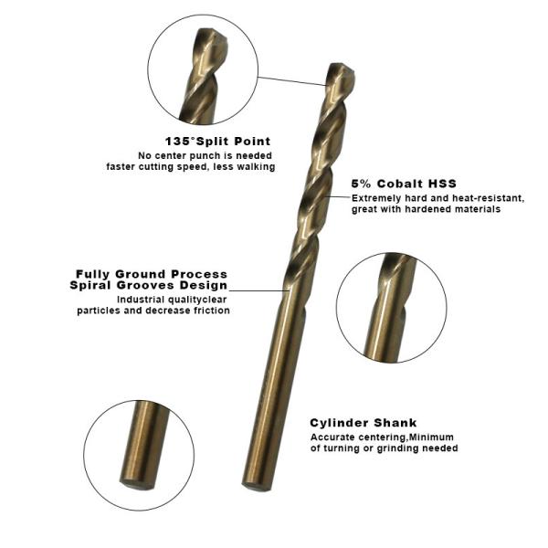 4mm High Speed Steel Drill 2 Flutes Nano Coated