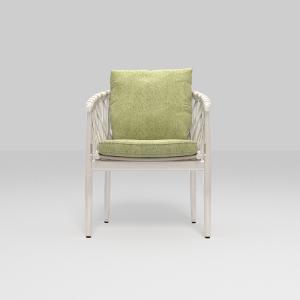 Aluminum Outdoor Rattan Dining Chairs with Cushion Graden Furniture