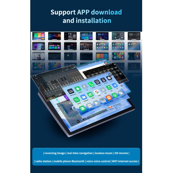 Wireless Carplay and Android Auto 10" Car Android Player Octa Core CPU 2 32GB/4 64GB