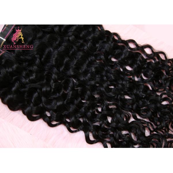 No Lice Virgin Indian Hair Color 1B Clean And Soft Italian Wave Human Hair