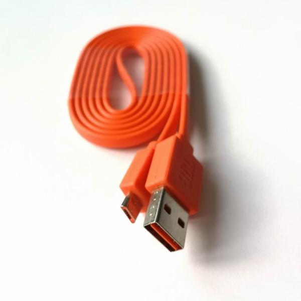 Micro USB Noodle Charging Cable 3F For JBL Charge 3+ Flip3 Flip2 Blue Tooth Speaker