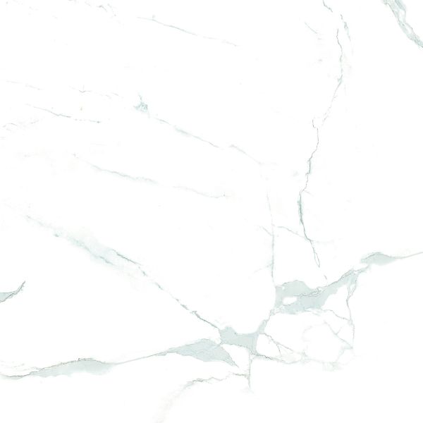 Living Room Carrara White Marble Surface Tile 600x600mm Size Glaze Polished Marble Tile Solid Vitrified Floor Tiles House Decor
