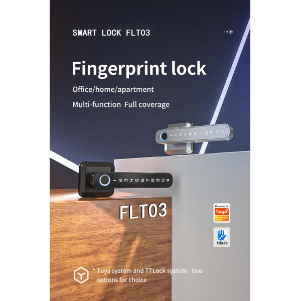Multi Functional Fingerprint Door Locks Tuya Smart Door Lock Phone WiFi Remote Control