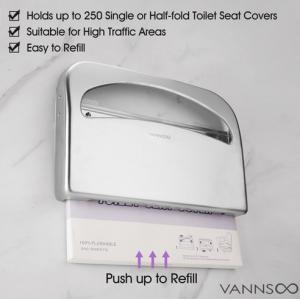 Wall Mount Commercial Toilet Seat Cover Dispensers Stainless Steel Bathroom