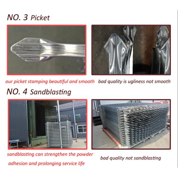 Australia market tubular spear top security Garrison fence / security metal fence / steel fence