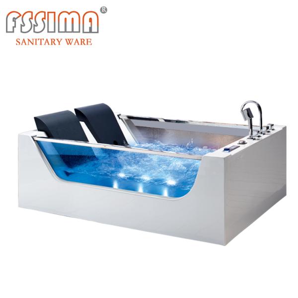 1800 X 1200 Hydro SPA Massage Bathtub Hydromassage Jacuzzi Tub Double Glass