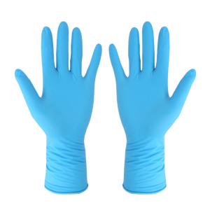 China Medical Protective Disposable Powder Free Nitrile Gloves Large on sale