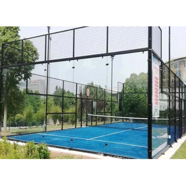 Padel court in use
