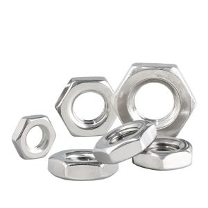Cheap Stainless Steel Hex Thin Nut DIN439 ISO4035 M3-M24 wholesale