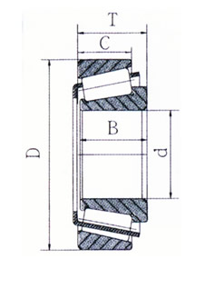 Single Row HRC58 360mm Metric Tapered Roller Bearing