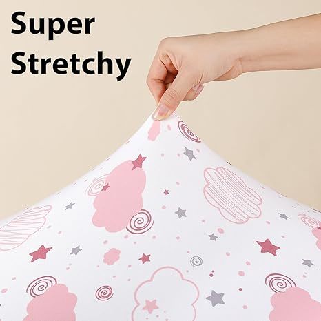 3 Pack Microfiber Baby Crib Sheets 52x28 or 38x26 Inches