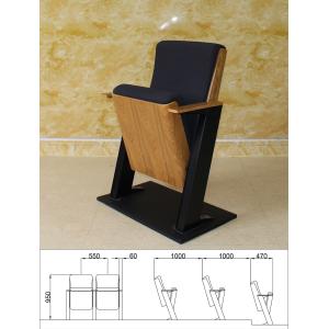 Cheap ISO9001 Black Movie Theater Folding Cinema Seats Chairs Hypoallergenic Removable wholesale