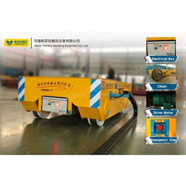 Heavy Duty Material Transfer Cart Steel Mill Applied Electric Transport Wagon 