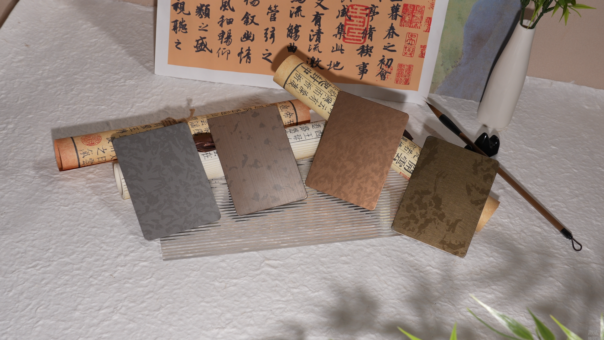 Chinese Ink Wash Style Stainless Steel Colored Plate 304 201 316