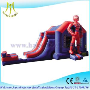 Buy cheap Hansel perfect inflatable spider man bouncy castle with slide combo from wholesalers