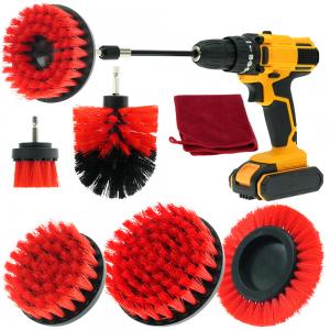 China Kitchen Floor Grout Drill Brush Attachment Set For Washing Car Wheel Tyre Rim on sale