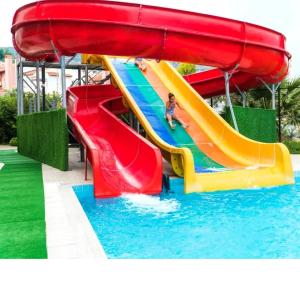 Cheap All Ages Hotel Pool Slide With Water Spray Environmental Friendly wholesale