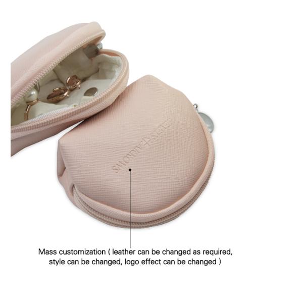 Female Christmas Gift Leather Jewelry Bag Portable Ready Stock Small Size