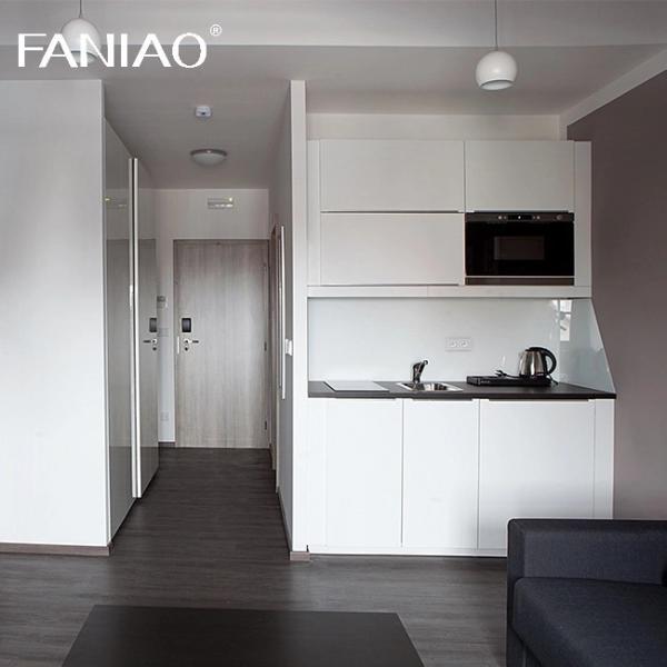 Mini Kitchenette Melamine Kitchen Cabinet for Hotel Kitchen Apartment Cabinet Project