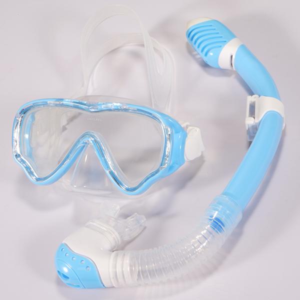 High Durability Anti Fog Snorkeling Mask Set UV Resistance Silicone Snorkeling Mask