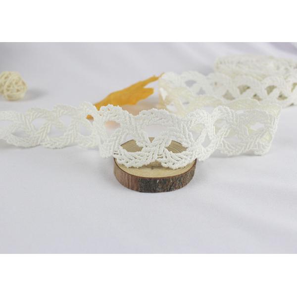 Crochet Water Soluble Cotton Lace Trim Edging For Appreal 3.5 cm Width Indian