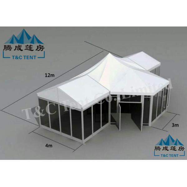Customized Logo Hotel Bell Tent Rain Proof With Light Frame Steel Structure